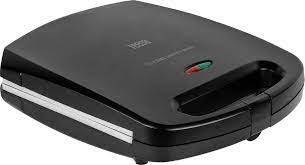 TEESA TOSTI-IJZER, SANDWICH GRILL 4 SANDWICHES ZWART ()